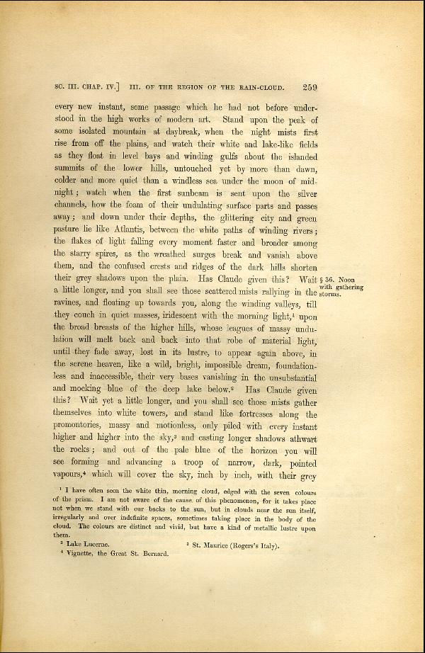 'Modern Painters' Volume I (1846 edition): Part II: Section III: Chapter IV: Page 259