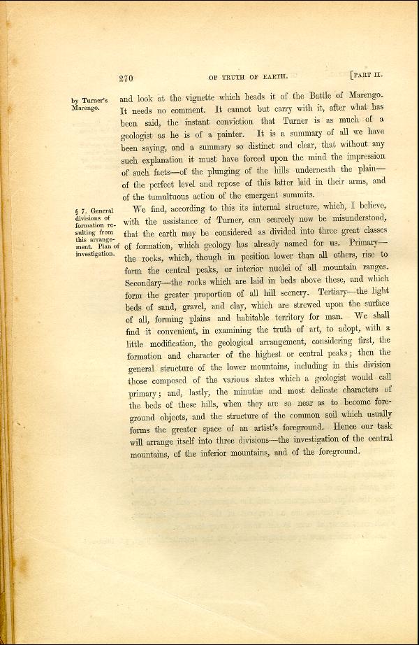 'Modern Painters' Volume I (1846 edition): Part II: Section IV: Chapter I: Page 270