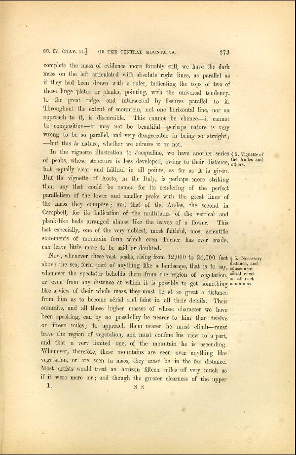 'Modern Painters' Volume I (1846 edition): Part II: Section IV: Chapter II: Page 273