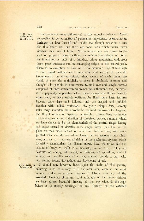 'Modern Painters' Volume I (1846 edition): Part II: Section IV: Chapter II: Page 276