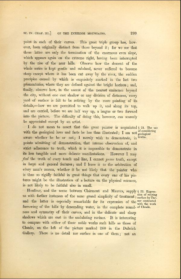 'Modern Painters' Volume I (1846 edition): Part II: Section IV: Chapter III: Page 299