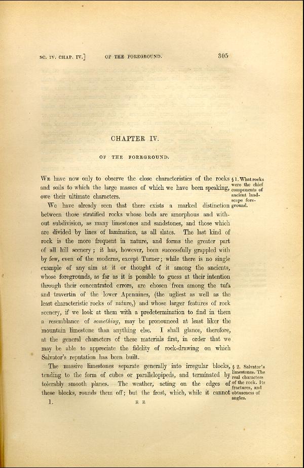 'Modern Painters' Volume I (1846 edition): Part II: Section IV: Chapter IV: Page 305