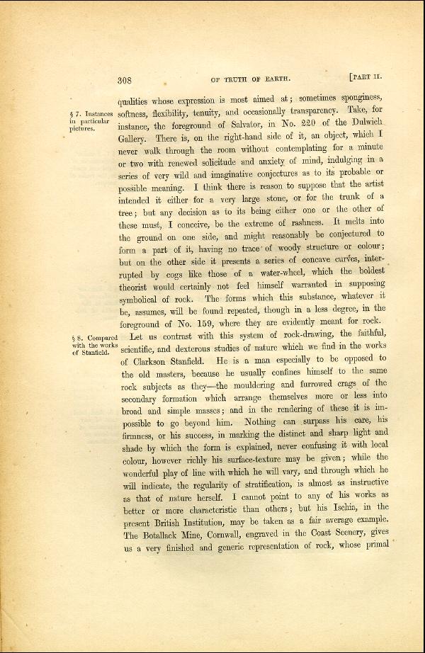 'Modern Painters' Volume I (1846 edition): Part II: Section IV: Chapter IV: Page 308