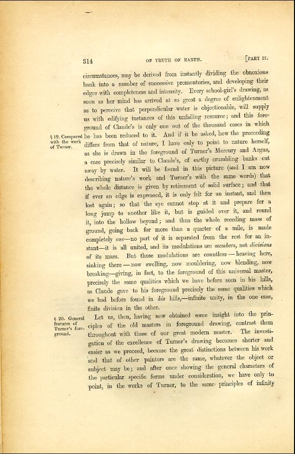 'Modern Painters' Volume I (1846 edition): Part II: Section IV: Chapter IV: Page 314