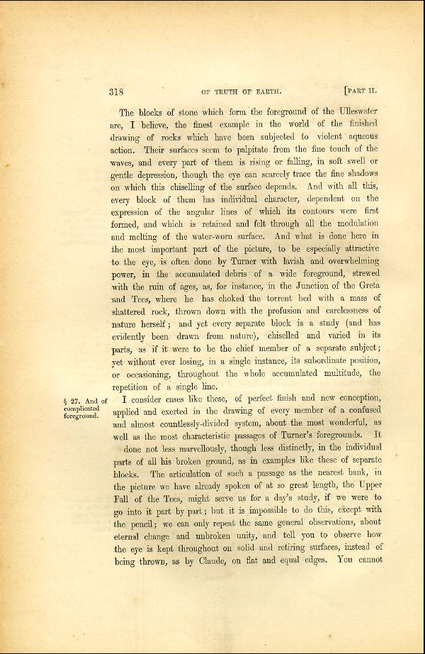 'Modern Painters' Volume I (1846 edition): Part II: Section IV: Chapter IV: Page 318