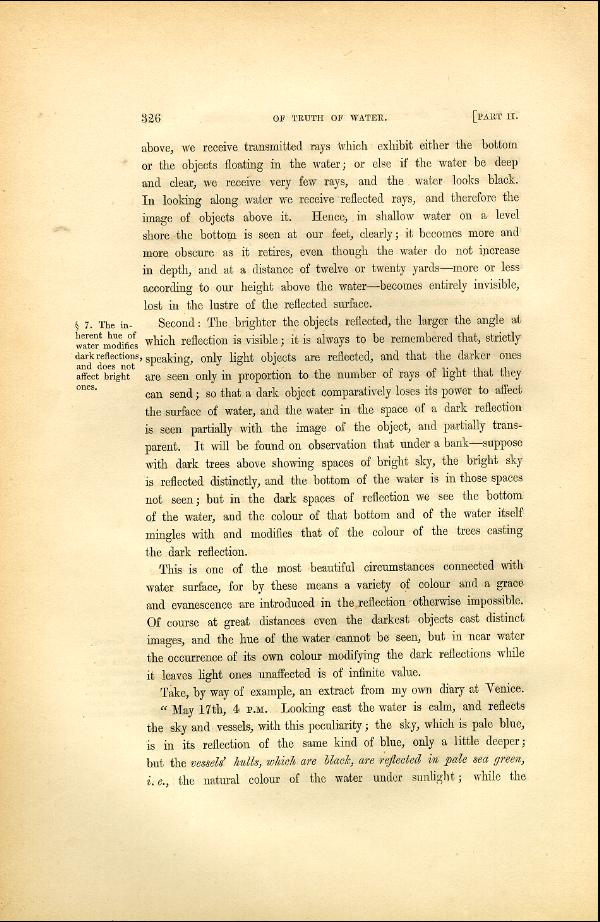 'Modern Painters' Volume I (1846 edition): Part II: Section V: Chapter I: Page 326