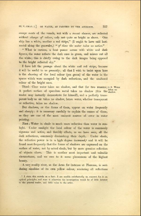 'Modern Painters' Volume I (1846 edition): Part II: Section V: Chapter I: Page 327