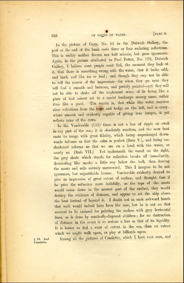 'Modern Painters' Volume I (1846 edition): Part II: Section V: Chapter I: Page 336
