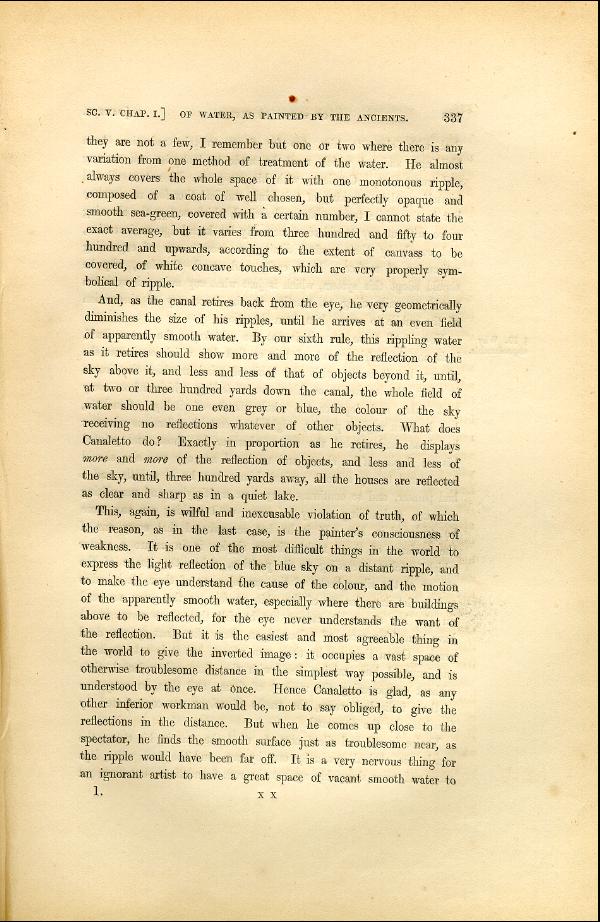 'Modern Painters' Volume I (1846 edition): Part II: Section V: Chapter I: Page 337