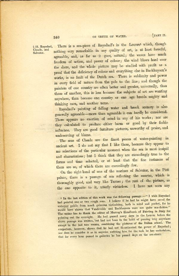 'Modern Painters' Volume I (1846 edition): Part II: Section V: Chapter I: Page 340