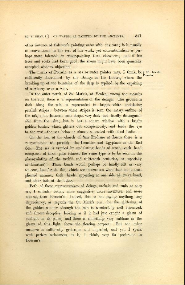 'Modern Painters' Volume I (1846 edition): Part II: Section V: Chapter I: Page 341