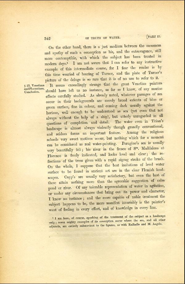 'Modern Painters' Volume I (1846 edition): Part II: Section V: Chapter I: Page 342