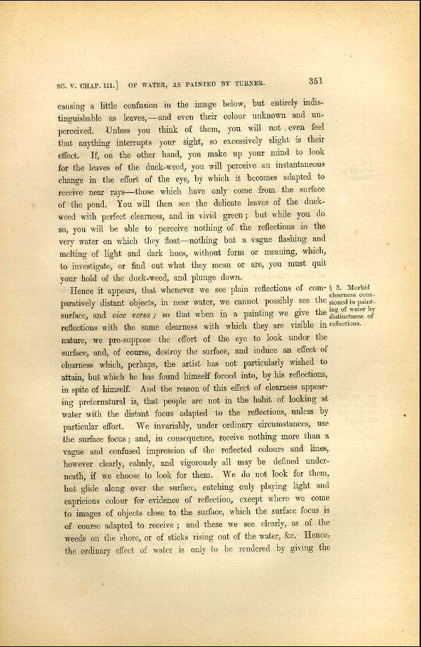 'Modern Painters' Volume I (1846 edition): Part II: Section V: Chapter III: Page 351