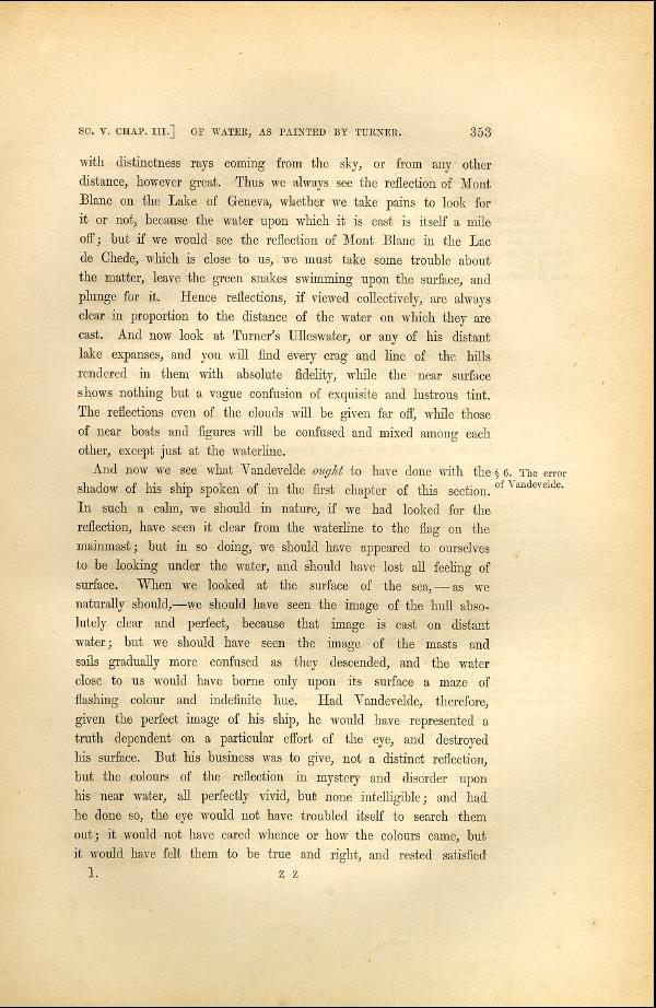 'Modern Painters' Volume I (1846 edition): Part II: Section V: Chapter III: Page 353