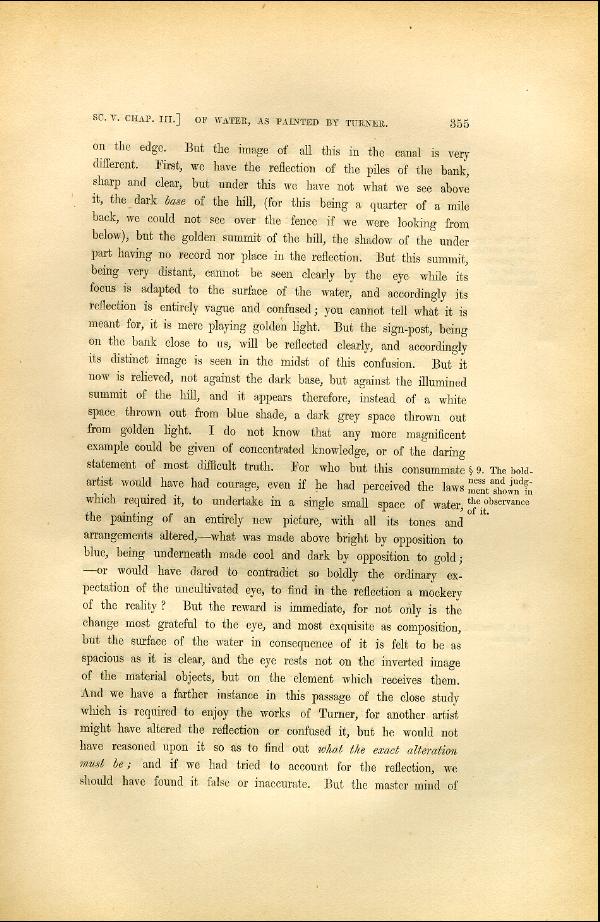 'Modern Painters' Volume I (1846 edition): Part II: Section V: Chapter III: Page 355