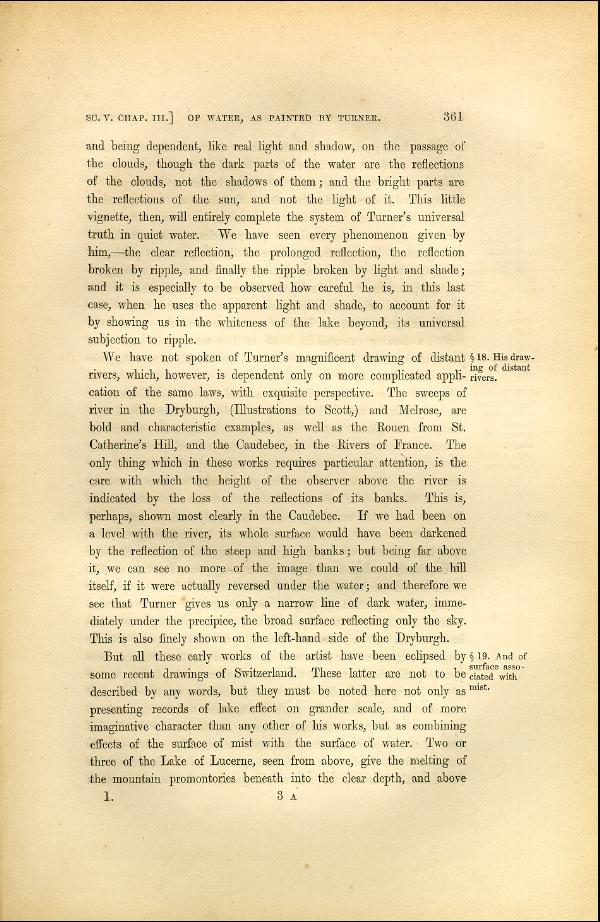 'Modern Painters' Volume I (1846 edition): Part II: Section V: Chapter III: Page 361
