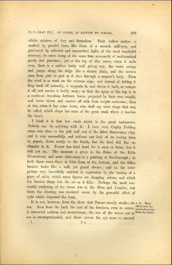 'Modern Painters' Volume I (1846 edition): Part II: Section V: Chapter III: Page 369