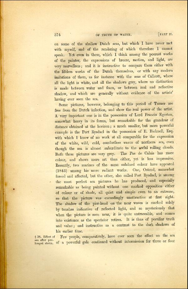 'Modern Painters' Volume I (1846 edition): Part II: Section V: Chapter III: Page 374