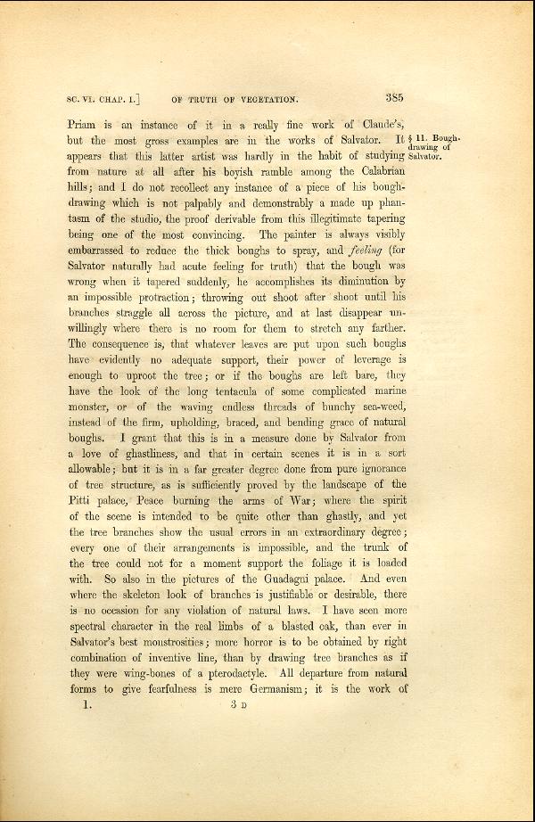 'Modern Painters' Volume I (1846 edition): Part II: Section VI: Chapter I: Page 385