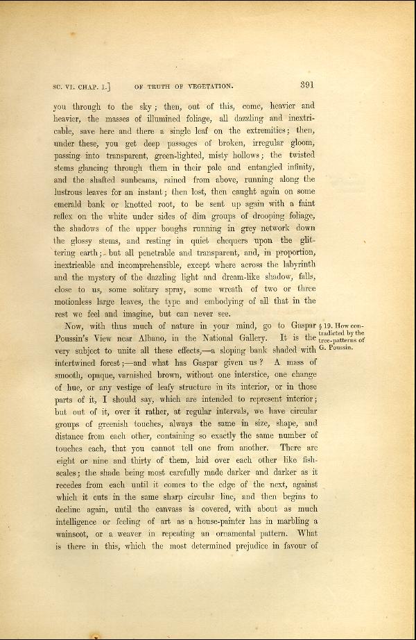 'Modern Painters' Volume I (1846 edition): Part II: Section VI: Chapter I: Page 391