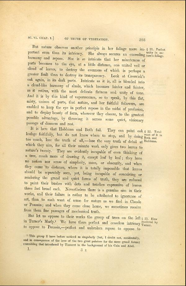 'Modern Painters' Volume I (1846 edition): Part II: Section VI: Chapter I: Page 393