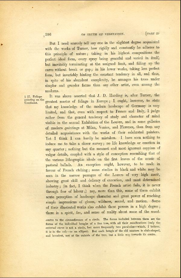 'Modern Painters' Volume I (1846 edition): Part II: Section VI: Chapter I: Page 396
