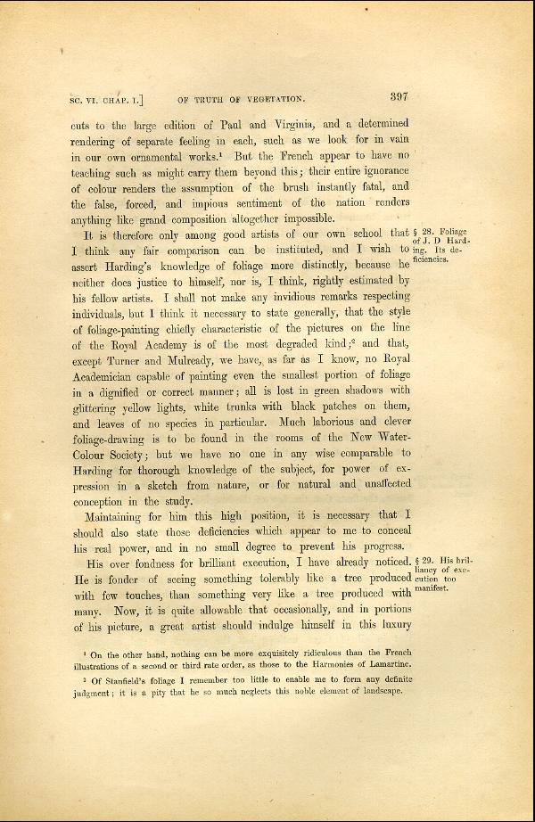 'Modern Painters' Volume I (1846 edition): Part II: Section VI: Chapter I: Page 397