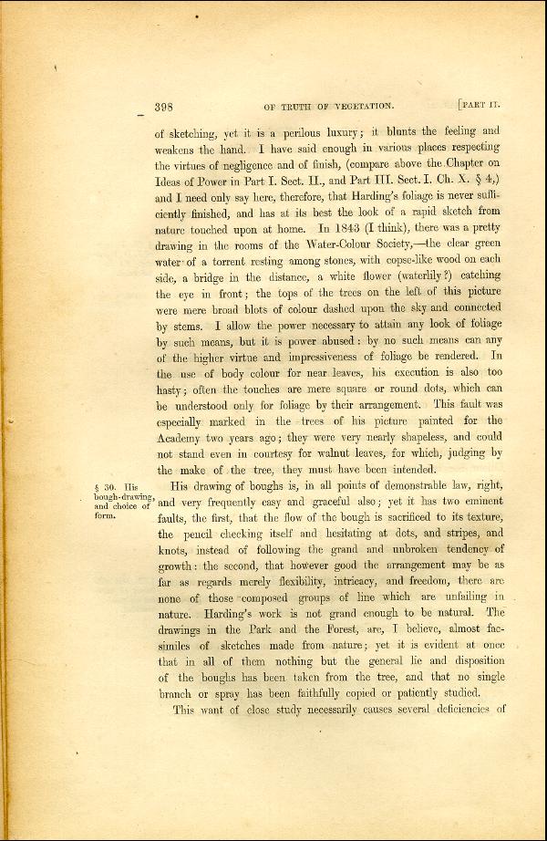 'Modern Painters' Volume I (1846 edition): Part II: Section VI: Chapter I: Page 398