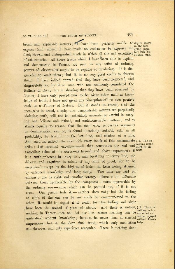 'Modern Painters' Volume I (1846 edition): Part II: Section VI: Chapter II: Page 405