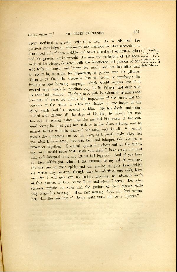 'Modern Painters' Volume I (1846 edition): Part II: Section VI: Chapter II: Page 407