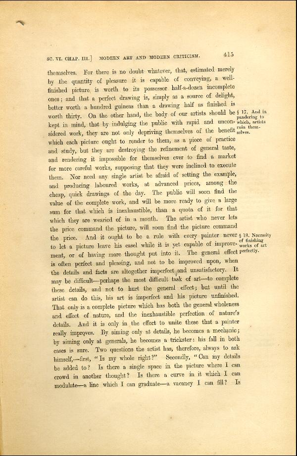 'Modern Painters' Volume I (1846 edition): Part II: Section VI: Chapter III: Page 415