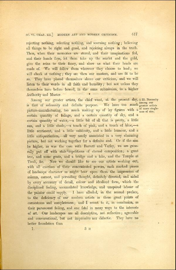 'Modern Painters' Volume I (1846 edition): Part II: Section VI: Chapter III: Page 417