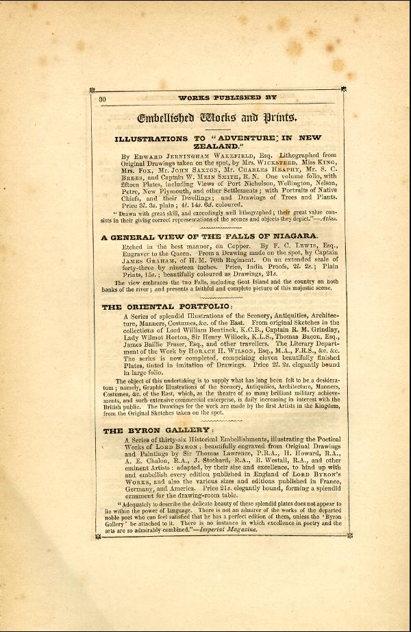 'Modern Painters' Volume I (1846 edition): Back Matter: Page 30