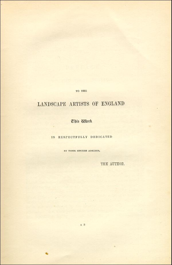 'Modern Painters' Volume I (1851 edition): Front Matter: Title Pages: Page v