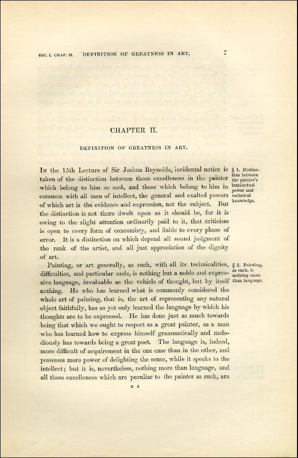 'Modern Painters' Volume I (1851 edition): Part I: Section I: Chapter II: Page 7