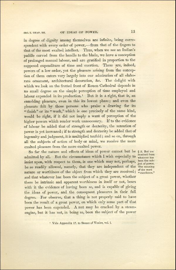 'Modern Painters' Volume I (1851 edition): Part I: Section I: Chapter III: Page 13