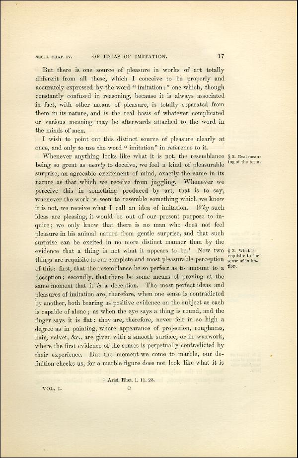 'Modern Painters' Volume I (1851 edition): Part I: Section I: Chapter IV: Page 17