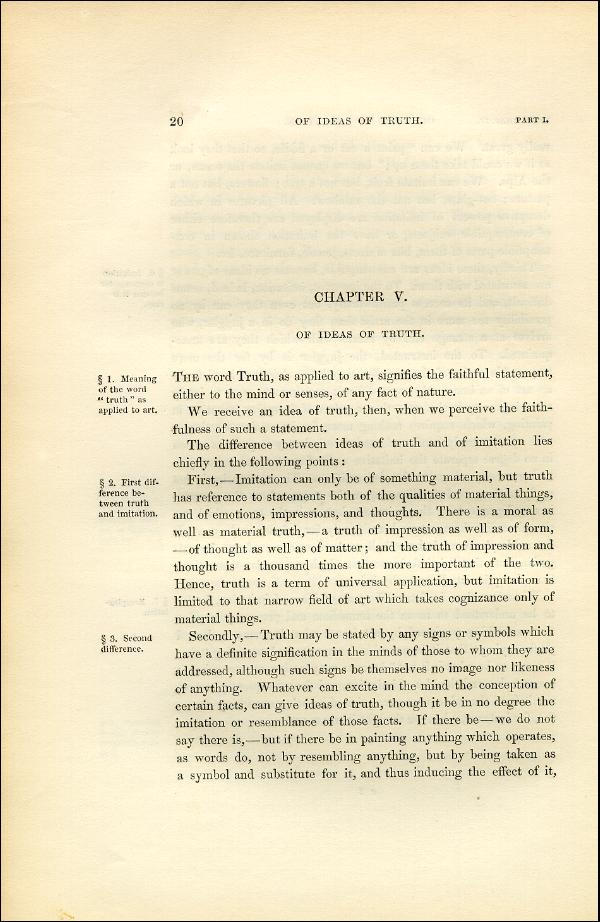 'Modern Painters' Volume I (1851 edition): Part I: Section I: Chapter V: Page 20