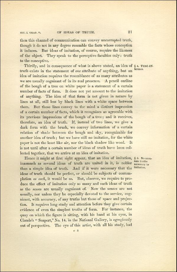 'Modern Painters' Volume I (1851 edition): Part I: Section I: Chapter V: Page 21