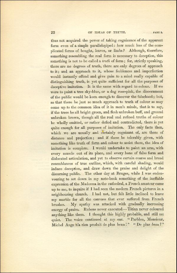 'Modern Painters' Volume I (1851 edition): Part I: Section I: Chapter V: Page 22