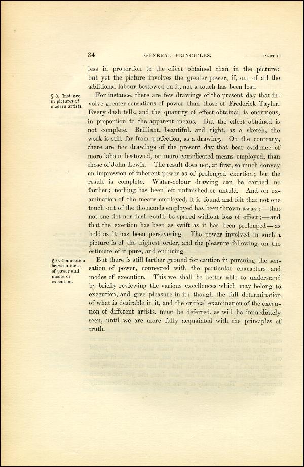 'Modern Painters' Volume I (1851 edition): Part I: Section II: Chapter I: Page 34