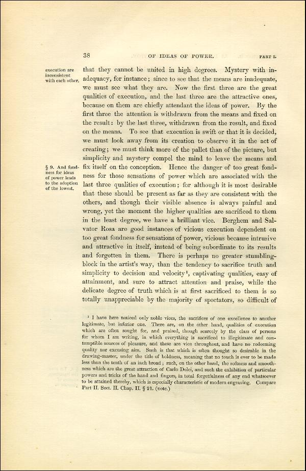 'Modern Painters' Volume I (1851 edition): Part I: Section II: Chapter II: Page 38
