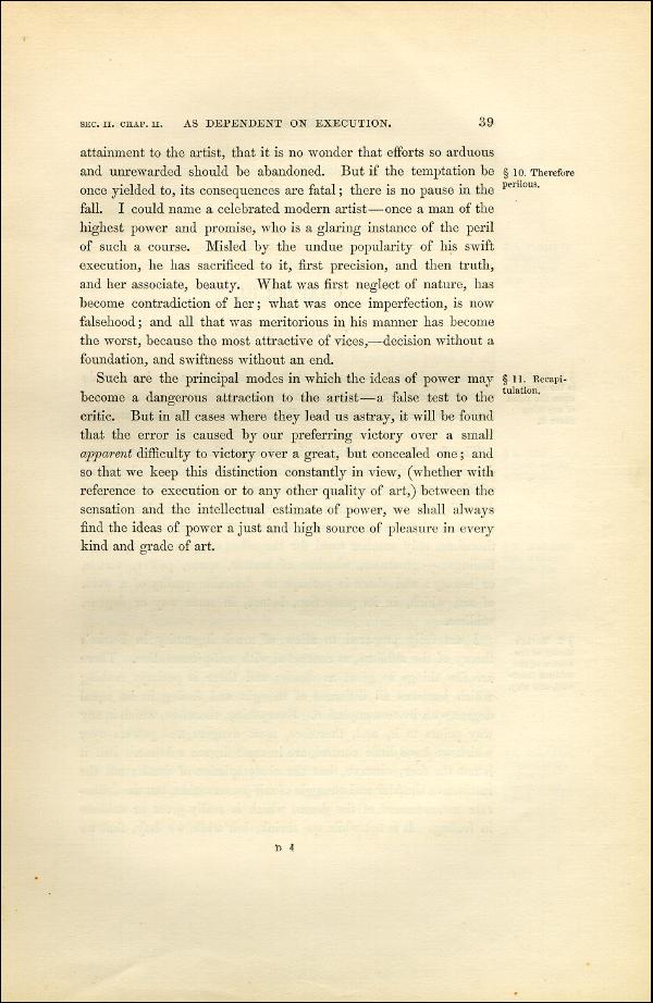 'Modern Painters' Volume I (1851 edition): Part I: Section II: Chapter II: Page 39