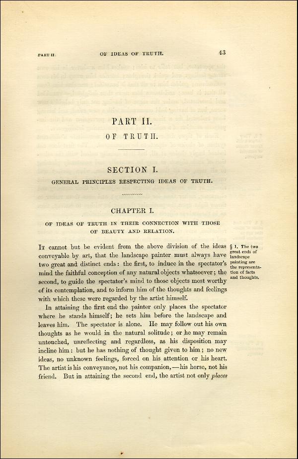 'Modern Painters' Volume I (1851 edition): Part II: Section I: Chapter I: Page 43