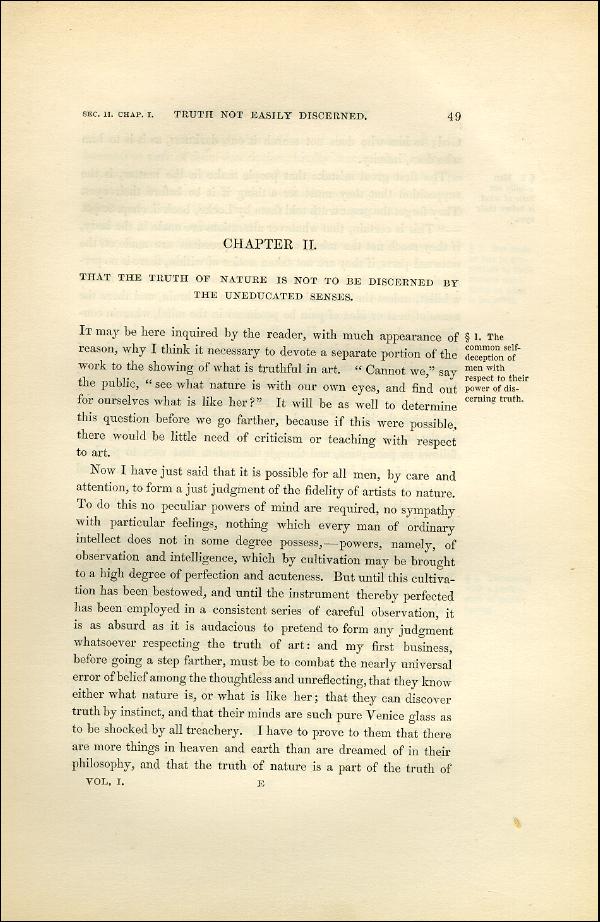 'Modern Painters' Volume I (1851 edition): Part II: Section I: Chapter II: Page 49