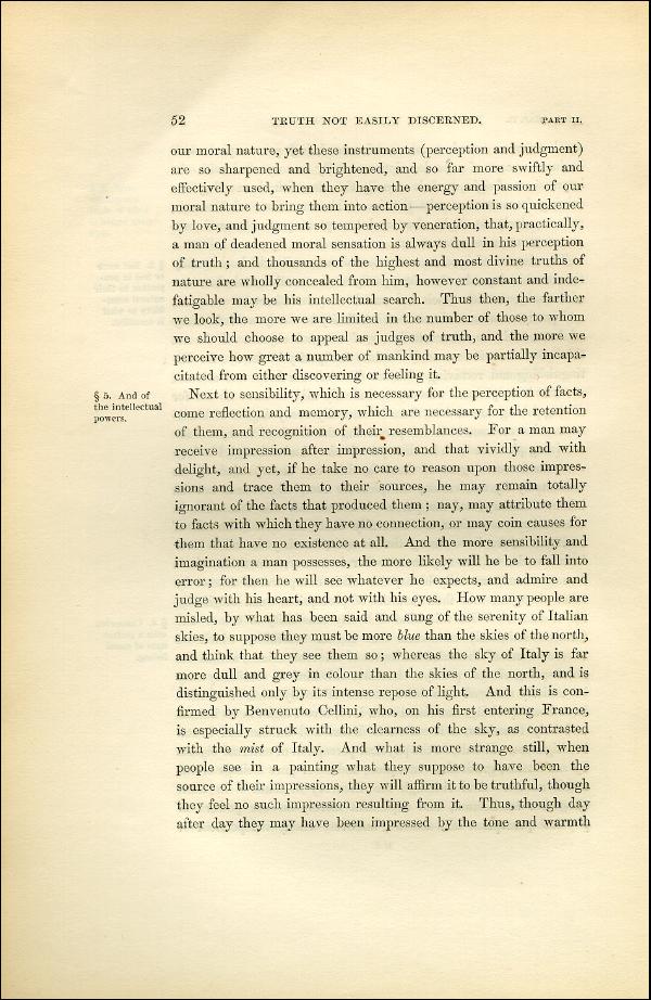 'Modern Painters' Volume I (1851 edition): Part II: Section I: Chapter II: Page 52