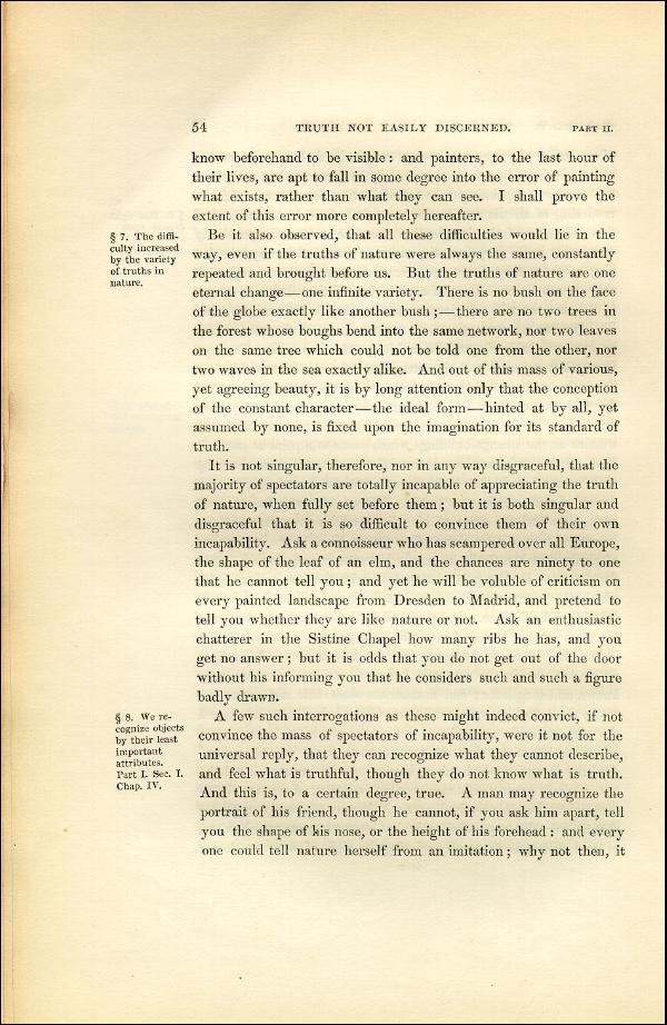 'Modern Painters' Volume I (1851 edition): Part II: Section I: Chapter II: Page 54