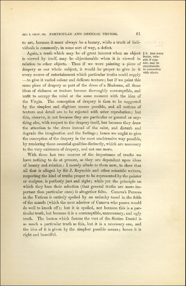 'Modern Painters' Volume I (1851 edition): Part II: Section I: Chapter III: Page 61