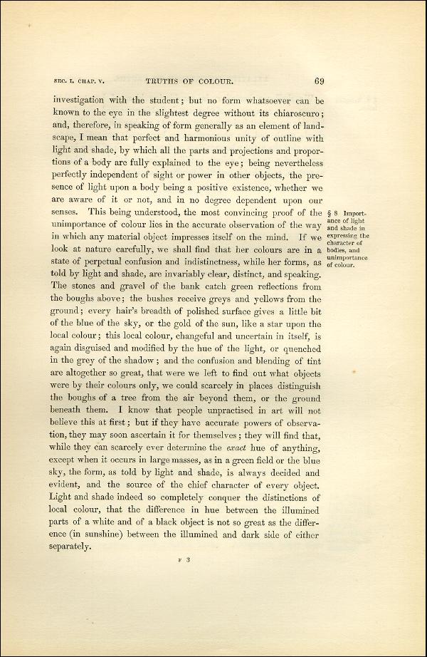 'Modern Painters' Volume I (1851 edition): Part II: Section I: Chapter V: Page 69