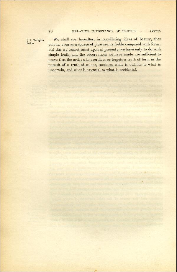 'Modern Painters' Volume I (1851 edition): Part II: Section I: Chapter V: Page 70